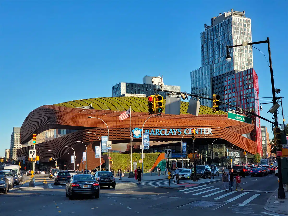 Barclays Center vue du stade de l'extérieur