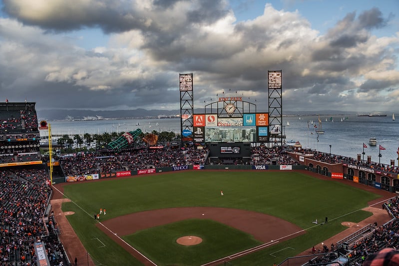 Vue sur la baie depuis Oracle Park