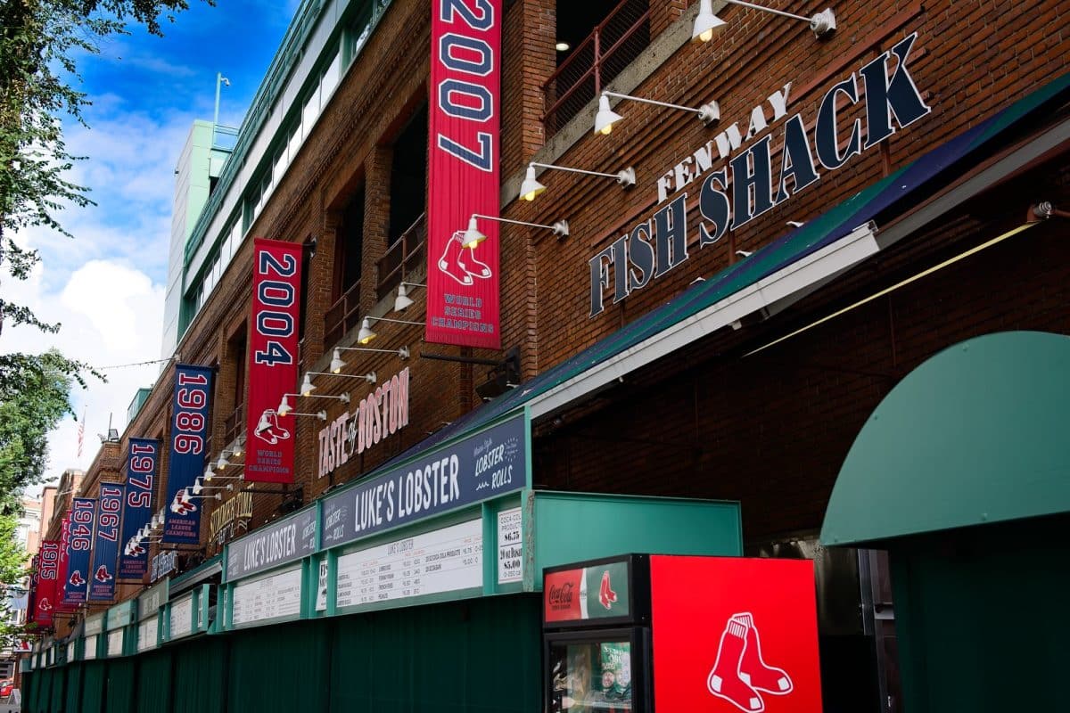 Les stands gastronomiques du Fenway Park