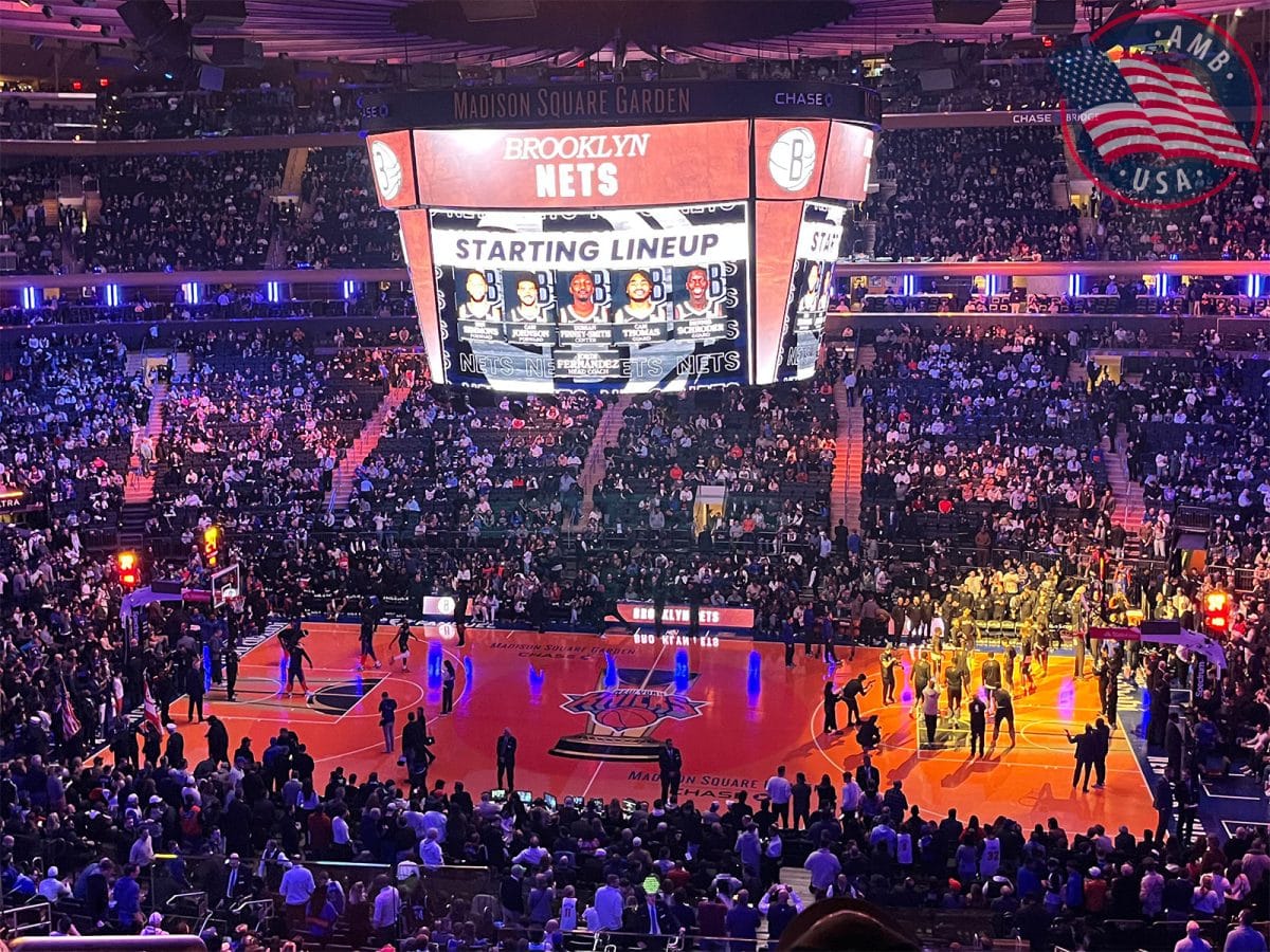 Vue depuis la section 225 au Madison Square Garden